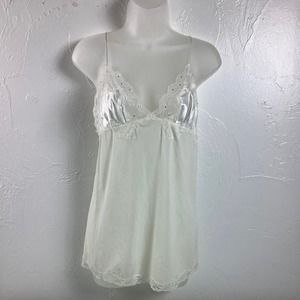 VGT Old Stock Victoria’s Secret Bridal Ivory Babydoll Slip dress SZ M NWT